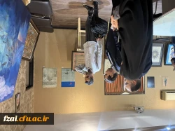 بازدید سرپرست دانشگاه فرهنگیان استان اصفهان ازنمایشگاه کتاب و آثار اساتید هنر دانشگاه فرهنگیان 