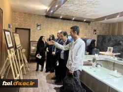 بازدید سرپرست دانشگاه فرهنگیان استان اصفهان ازنمایشگاه کتاب و آثار اساتید هنر دانشگاه فرهنگیان 