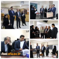 بازدید اکبر پناهی، سرپرست دانشگاه فرهنگیان اصفهان و محمدرضا نظریان، مدیر کل آموزش و پرورش استان از فرآیند مصاحبه متقاضیان ورود به دانشگاه فرهنگیان