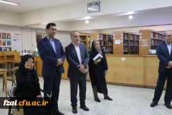 بازدید اکبر پناهی، سرپرست دانشگاه فرهنگیان اصفهان و محمدرضا نظریان، مدیر کل آموزش و پرورش استان از فرآیند مصاحبه متقاضیان ورود به دانشگاه فرهنگیان