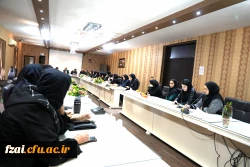 جلسه توجیهی و بدرقه کاروان ورزشی دانشجویان دختر  اعزامی به مسابقات بیست و پنجمین المپیاد فرهنگی ورزشی دانشجو معلمان سراسر کشور